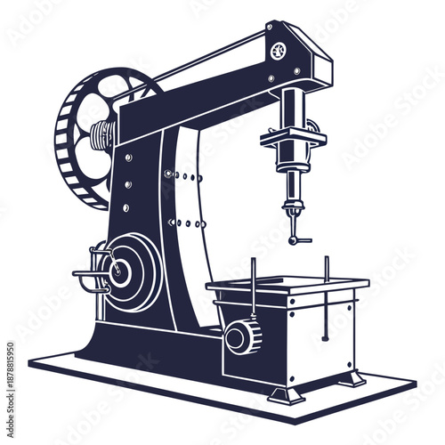 Industrial drilling machine