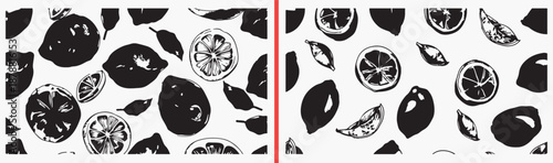 Orange Citrus Fruit Slice, Fresh Lemon Drawing, Tropical Fruit Illustration, Vitamin C Food Art, Kitchen Decor Sketch, Healthy Juice Design, Summer Fruit Pattern

