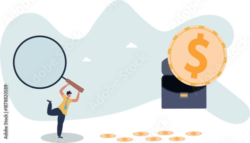 The concept of income search and business.life and employment of people.