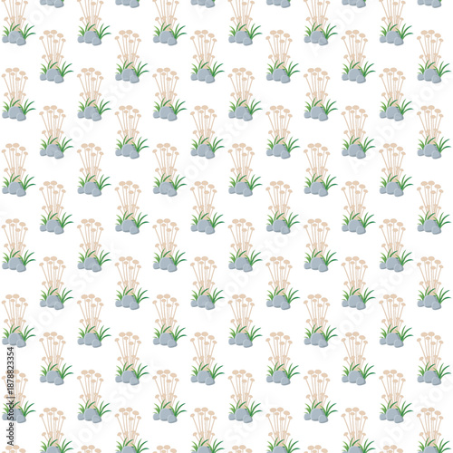 Tree mixed seamless pattern