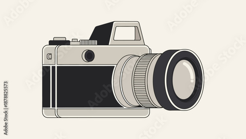 Retro Film Camera Illustration