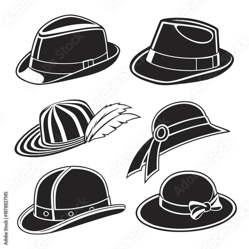 Collection of vintage hats