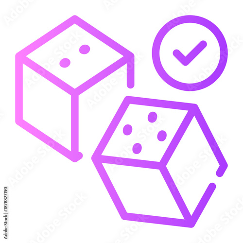 gambling gradient icon