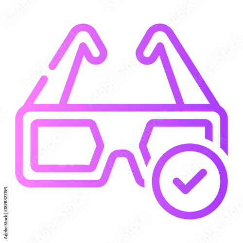 glasses gradient icon