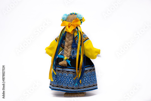 The Ukrainian motanka doll is an ancient amulet and symbol of Ukrainian culture, made without a face so as not to instill a soul in it. Instead of a face, a cross is often dangled to protect against e