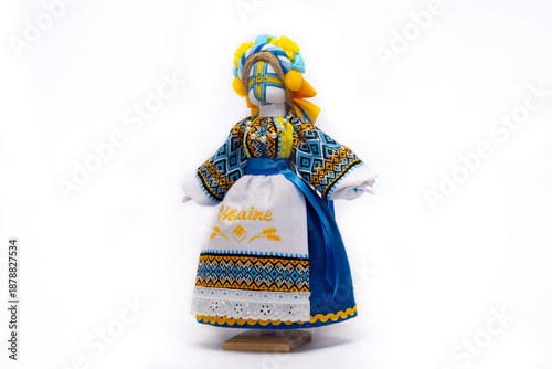 The Ukrainian motanka doll is an ancient amulet and symbol of Ukrainian culture, made without a face so as not to instill a soul in it. Instead of a face, a cross is often dangled to protect against e