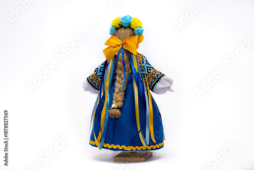 The Ukrainian motanka doll is an ancient amulet and symbol of Ukrainian culture, made without a face so as not to instill a soul in it. Instead of a face, a cross is often dangled to protect against e