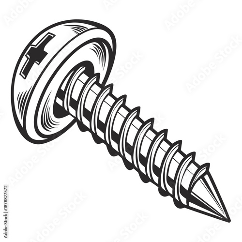 Illustrated screw