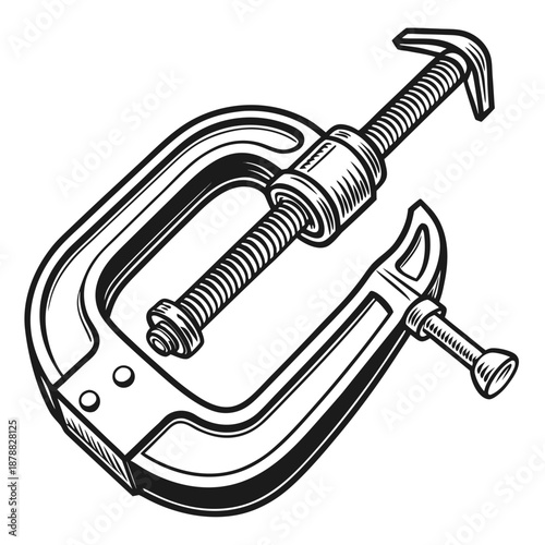 Illustrated clamp tool