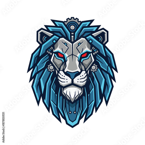 Cyber Lion Esports Mascot Logo