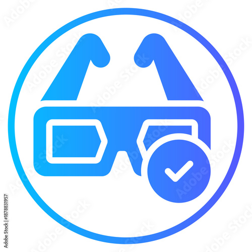 glasses gradient icon