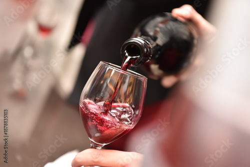 Lambrusco wine from Emilia Romagna region in Italy