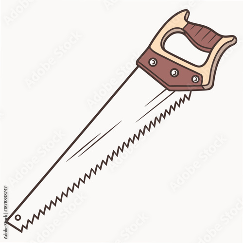 Hand saw illustration