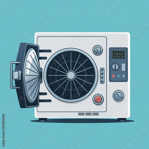 Medical Autoclave Sterilizer Vector