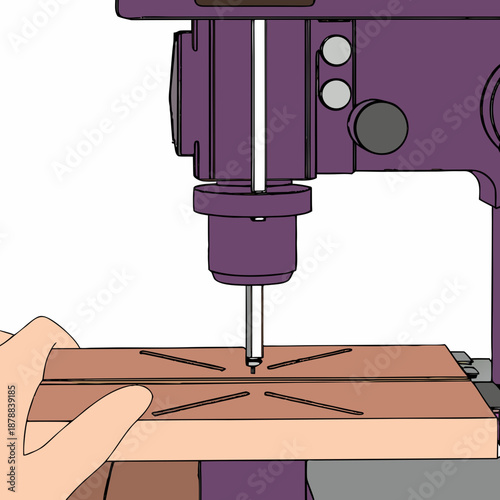 Woodworking with a drill press