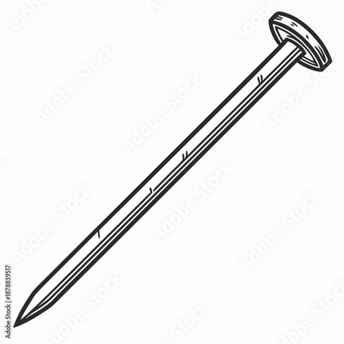 Large nail illustration