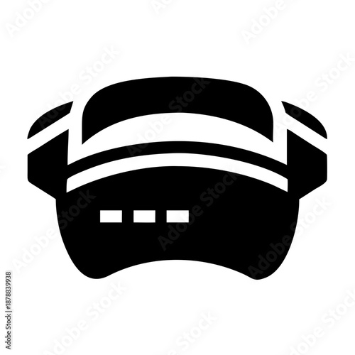 Modern virtual reality headset icon representing immersive technology and future digital experiences