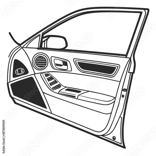 Car door interior