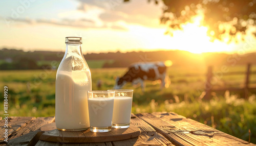 Fresh Milk at Sunrise