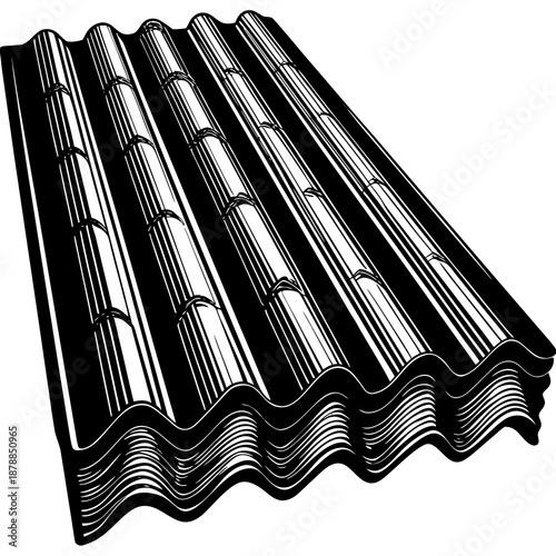 Black corrugated roofing sheets