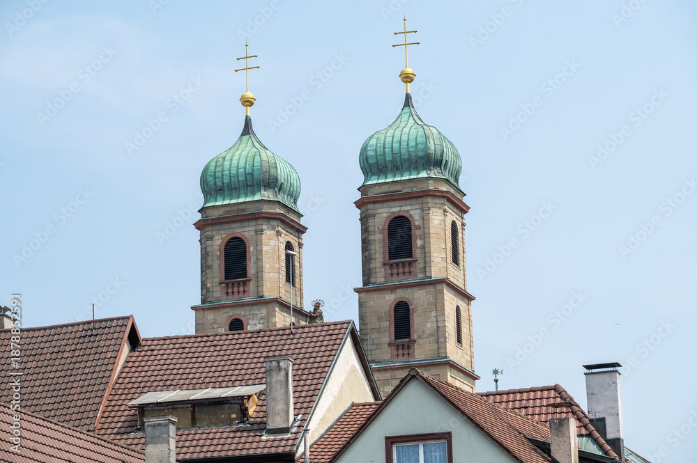 Fototapeta premium Kirchtürme in Bad Säckingen