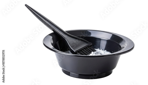 Professional Hair Dye Mixing Bowl and Brush, Generative AI