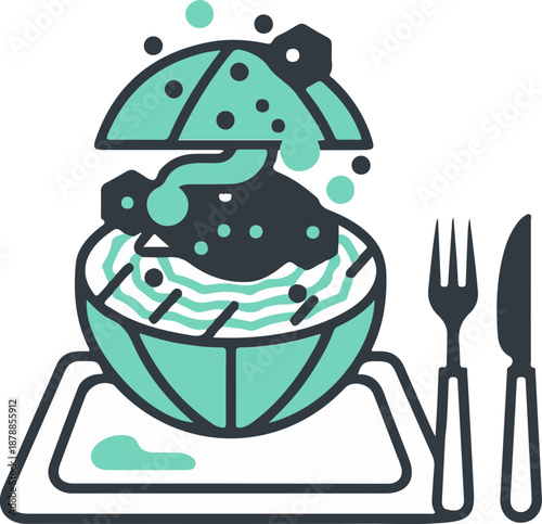 Modern Gourmet Burger Icon