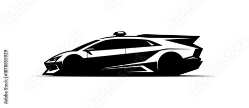 Luxury Sports Car Silhouette