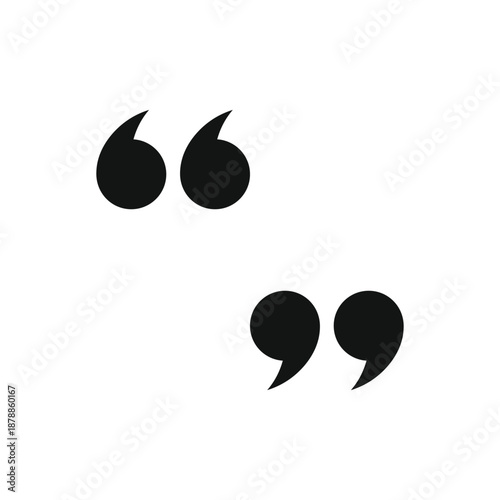 Quote icon vector. Set of quote mark. Vector illustration