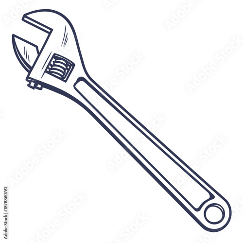 Adjustable wrench