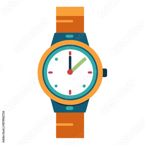 Colorful analog watch