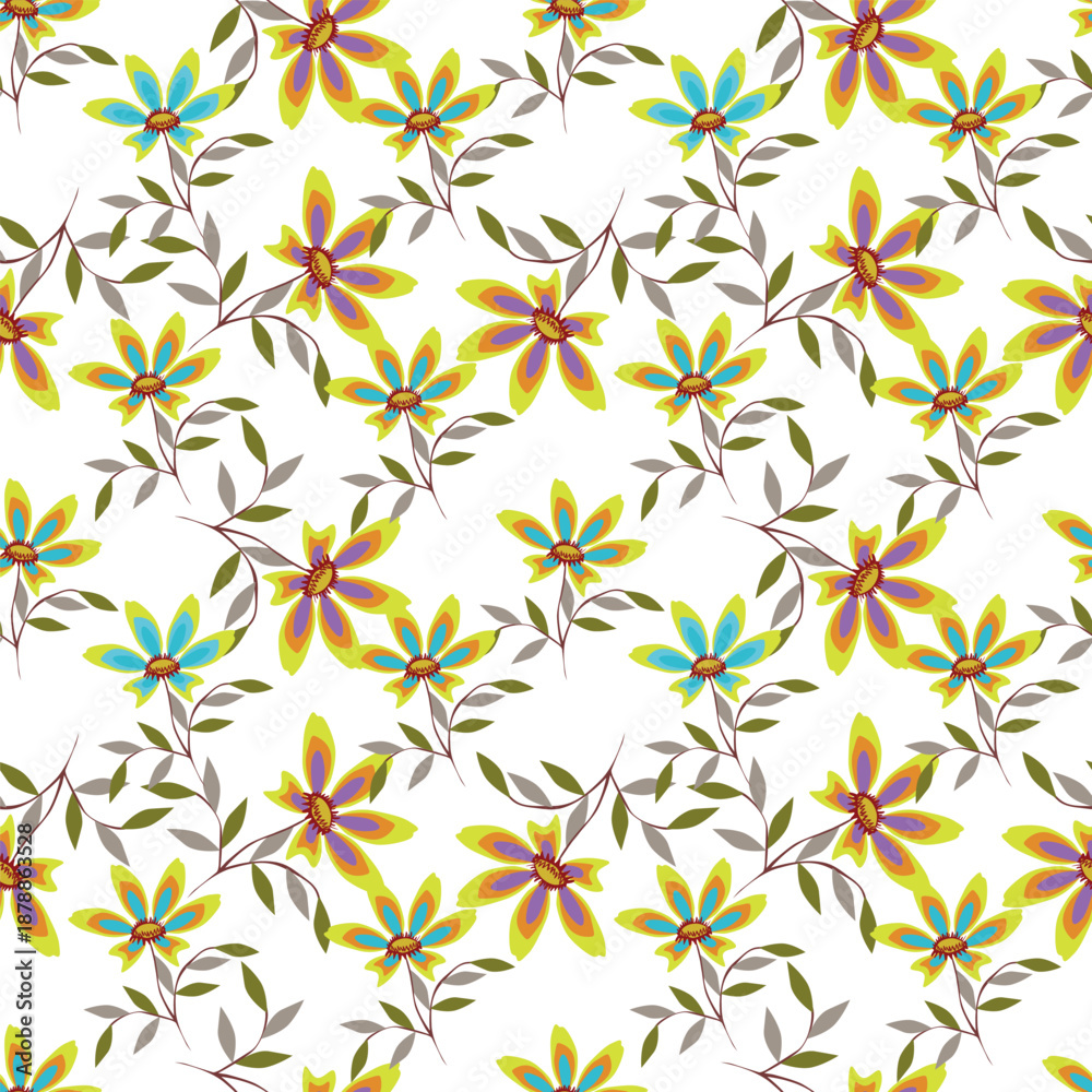 Fototapeta premium seamless floral pattern