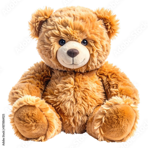 Cute teddy bear isolated on white background