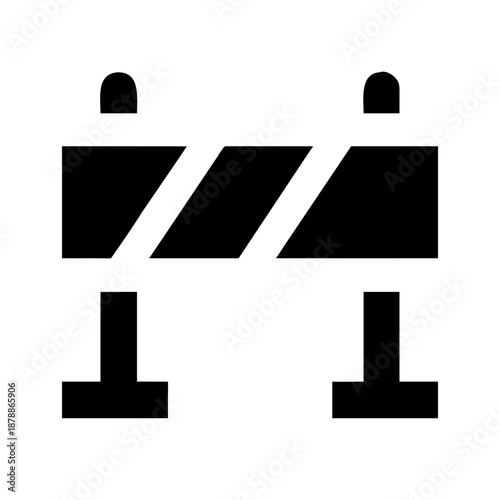Construction barrier icon
