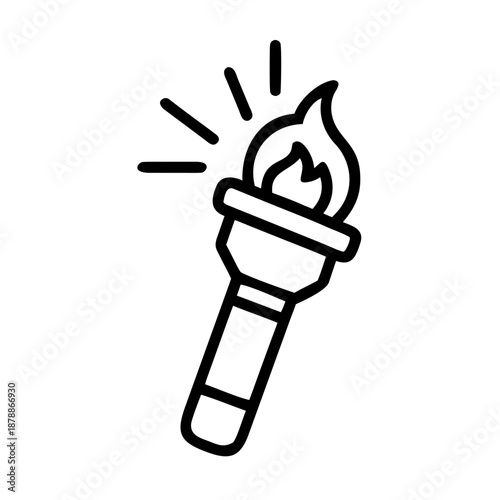 Olympic torch icon