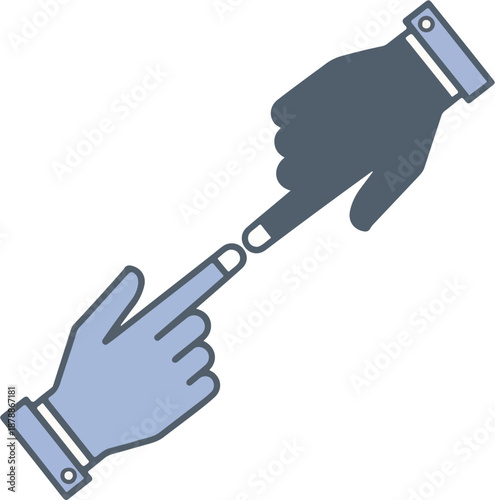 Connecting Hands Vector Icon