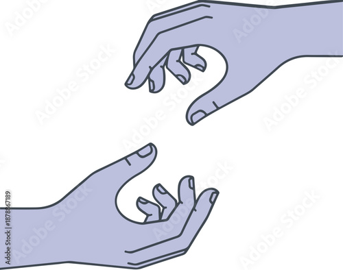 Human Hands Reaching Out