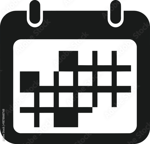 Calendar page planner schedule date appointment organizer marking reminder event planning time management agenda icon