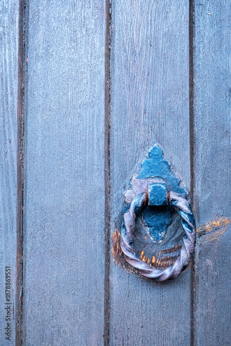 old blue door