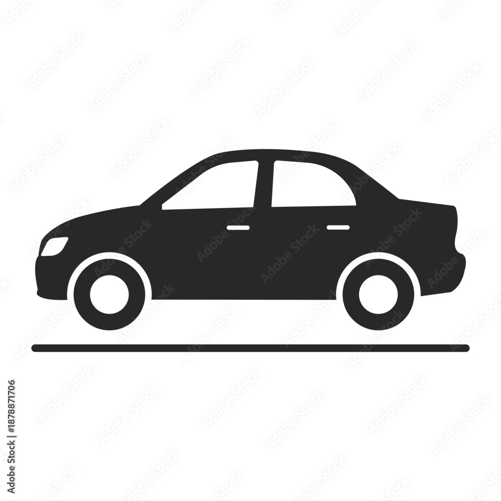 Obraz premium GPS Navigation Car Icon