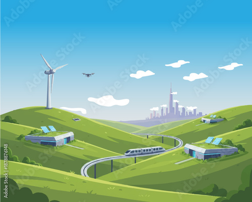 road to the city futuristic vector 