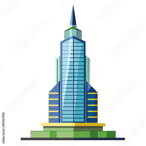 Modern skyscraper illustration