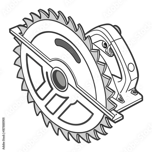 Circular saw illustration