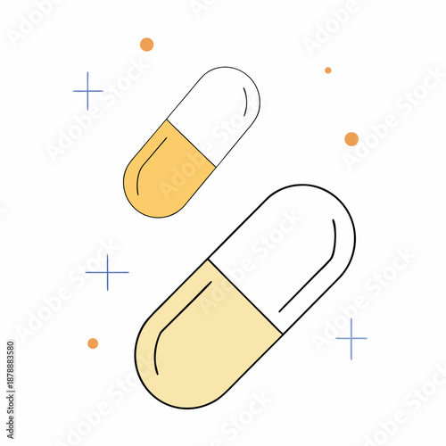Two capsules illustration