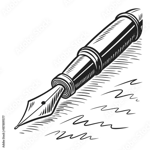 Fountain pen illustration