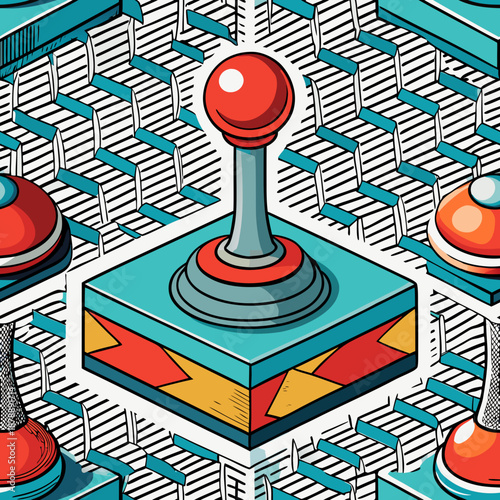 Abstract joystick illustration