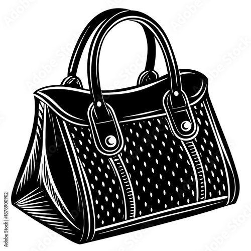Elegant handbag illustration