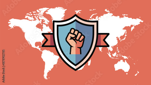 Global solidarity and protection Vector