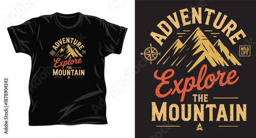 Hiking Graphic vector t shirt design print