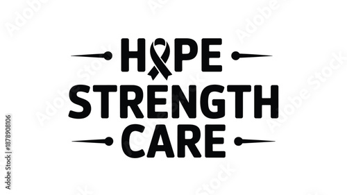 Hope, strength, care Vector